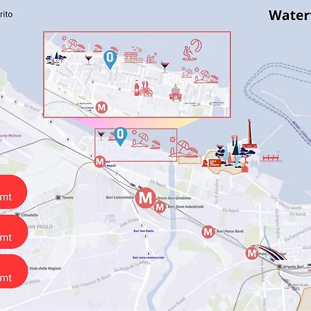 Waterfront Terrace - San Girolamo Apartamento Bari